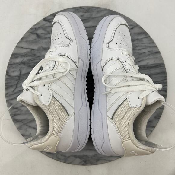 Reebok Womens 6 Shoe Cloud White Leather Entrap Low Top Athletic Sneakers EG4329 - Picture 6 of 12